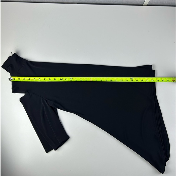 Clara Sun Woo Black Mock Neck Cold Shoulder 1/2 Sleeve Knit Tunic Top Size XS - Picture 10 of 11